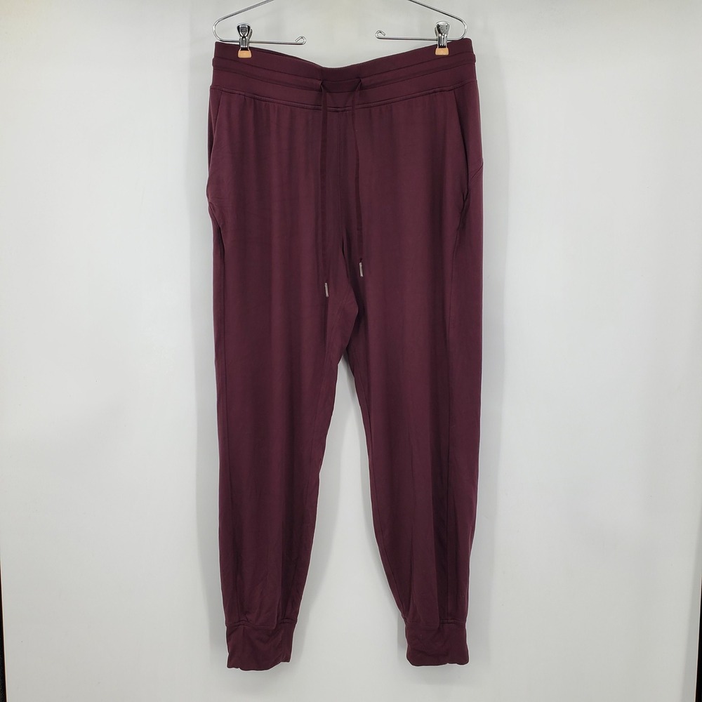 Lululemon To Rulu Jogger 28 Burgundy High Rise Pants Size 12 Athleisure Lounge